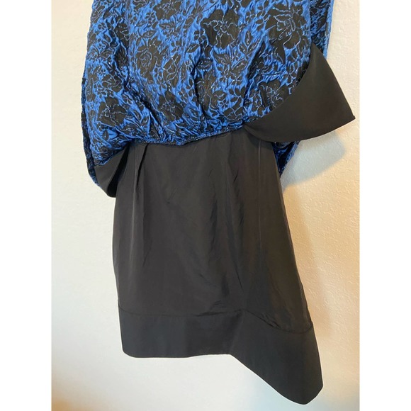 Alice + Olivia Kendra Floral Mini Dress Blue 4 - Picture 13 of 13